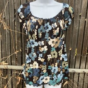 Vintage 90s Y2K Two Beautiful Babydoll Top Small Fairy Grunge Dainty Sheer